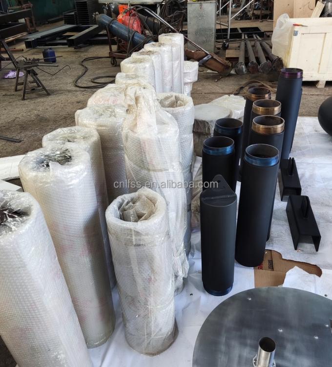 Yüksek Stil Lüks Cam Sanat Döner Şömine Mobilya Karbon Yüksek Kaliteli Siyah Modern Çelik Yuvarlak Mobilya 7