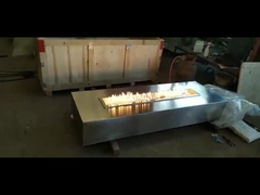 Arka Bahçe İçin Çok Fonksiyonlu Açık Dikdörtgen 304 Paslanmaz Çelik Ateş Çukuru Masası