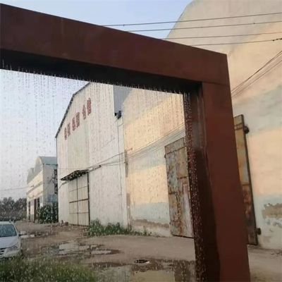 Contemporary Design Double L Metal Water Feature Corten Steel Water Fountain